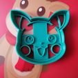 IMG_20201125_133653.jpg Fichier OBJ Découpeur de biscuits et de fondants Pikachu Pokémon・Design à télécharger et à imprimer en 3D