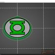 Green_Latern.jpg Fichier 3D 5 drapeaux DC, Superman, Batman, Green Lantern, Wonder Woman, Flash・Objet pour impression 3D à télécharger