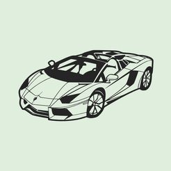 lamborghini_2d2.png Fichier STL Porte-clés Lamborghini Aventador・Plan pour imprimante 3D à télécharger