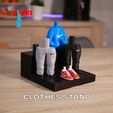 Clothes-stand-3d-printing-files.jpg Bart Simpsons Urban Vibes old school style with changeable clothes and clothes stand - FLEXI LAB