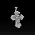 d5sa23sadf56sfdgds456fgs.jpg Jesus Head Cross Pendant Modelo de impressão 3D