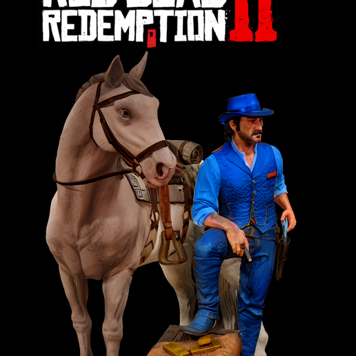 Файл 3D Dutch Van Der Linde - Red Dead Redemption 2 STL 3D Print Files ...