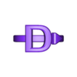 RJ_219_D1.stl Initial Letter D Ring Style 1 Model RJ_219