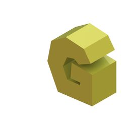 G3.JPG Бесплатный STL файл Letter G・3D-печать объекта для загрузки