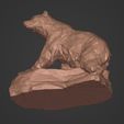 I10.jpg Polygonal Bear Figurine