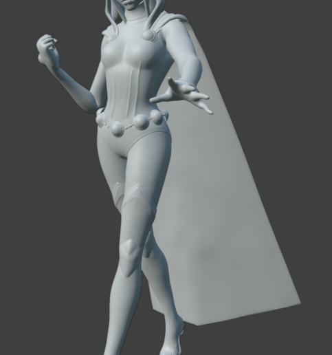 🐦 Raven Classic Suit (Teen Titans) 3D Printable STL with Base・ STL File ...