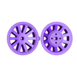 Wheel04.STL Free STL file Scale wheels and tires for ESM P-51 Mustang・3D print design to download