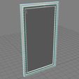 vintage_mirror_1_wireframe.jpg Tall Mirror 3D Model