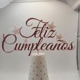 20220524_130950.jpg Feliz Cumpleaños Cake Topper Spanish Happy Birthday Cake Topper