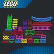 Lego-Fances-Ladders-1.jpg Fichier STL Lego - Fances et échelles・Modèle imprimable en 3D à télécharger