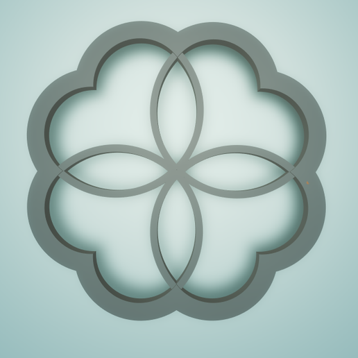 polymer clay cutter " flower " 3D model