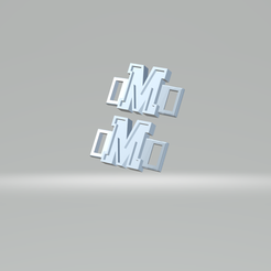 LETRA-M.png buckle for laces letter M
