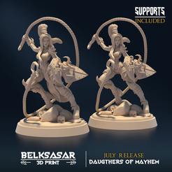 001.png STL-Datei Sisters of Mayhem D Nackt und Normal・Modell zum Herunterladen und 3D-Drucken