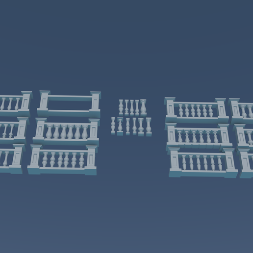 High-Quality-3D-Printed-Balustrade-Model-STL.png 3D бетонная балюстрада