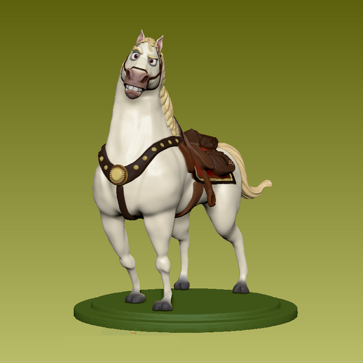 maximus the horse from tangled rapunzel cartoon movie
