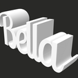 Bella-Name-Barbie-Font-Stl2.png Имя беллы .STL