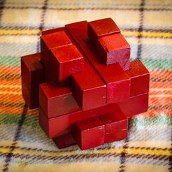 IMG_7084.jpg Archivo STL gratis Burr Puzzle・Modelo imprimible en 3D para descargar