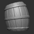barrel-1.png Free OBJ file Stylized Barrel・3D printer design to download