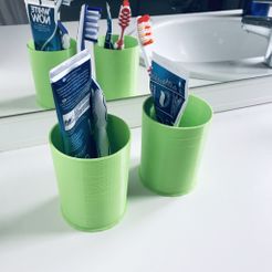 IMG_7457.JPG Archivo 3D gratis Vaso para cepillos de dientes・Objeto para impresora 3D para descargar