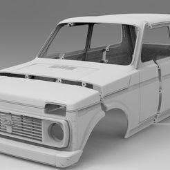 untitled.286.jpg Fichier STL Carrosserie RC Lada Niva Axial RC4WD・Plan imprimable en 3D à télécharger