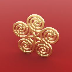 Spiral_pendant.jpg Free STL file Spiral Earring Pendant・3D printing idea to download