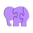 Elephant_Puzzle.stl Todler Puzzle Toy - Pack