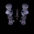 0022.jpg SOUL OF CINDER Arm Gauntlets Armor STL Fan Art Model