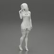 Girl-0007.jpg Fichier 3D Belle femme honteuse posant dans une robe courte Modèle d'impression 3D・Idée pour impression 3D à télécharger, 3DGeshaft