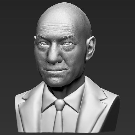 professor-x-charles-xavier-bust-ready-for-full-color-3d-printing-3d-model-obj-mtl-fbx-stl-wrl-wrz-2.jpg Professor X Charles Xavier from X-Men bust full color 3D printing