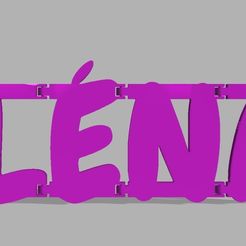 1.jpg Free STL file first name lena・3D printing idea to download