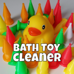 Bath toy cleaner square.png Free STL file Bath Toy Cleaner・Design to download and 3D print