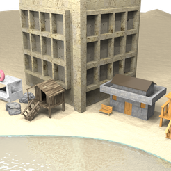 02.2.676.png Файл 3D Пляжная сцена 3d модель Lowpoly・3D-печатная модель для загрузки