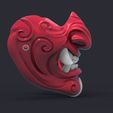 Render_Etsy.63.jpg Samurai demon mask 3D printed model