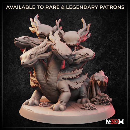 Axolotl Hydra 3D model preview