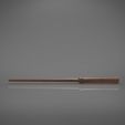 Potter2-back_perspective.842.jpg Палочка Гарри Поттера версия 2 - 3D-печатная модель Гарри Поттера