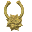 Fem-jewel-56-v1-01.png STL file fake Nose hook "Incubus" FAKE NIPPLE Clamps Pendant PIERCING Female Septum Barbaella male Non-Piercing Body Jewellery Bondage Weight femJ-56 3d print cnc・3D printable model to download