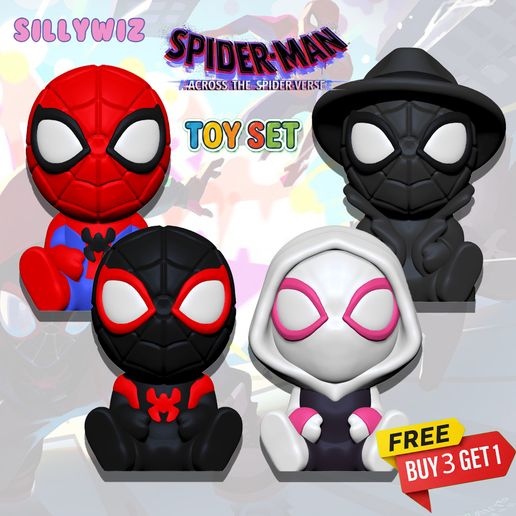 🎁 Special Offer: Buy 3 Models, Get 1 FREE! - Spider Man - Multiverse - Toy Set - Support Free
