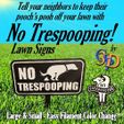 No-Trespooping-IMG.jpg No Trespooping Lawn & Yard Sign to Thwart Puppy Dog Poop