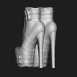 5.jpg 7 SET FASHIONABLE PENDANT WOMENS SHOES HALF-BOOTS 3D MODEL COLLECTION