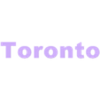 Toronto_name.stl Wall silhouette - City skyline Set