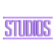 Letras Studios blanco.stl Marvel Studios LOGO ( EASY PRINT )