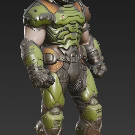 🐉 Doom Slayer・Free STL File for 3D printing・Cults