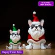1.jpg Frenchie the Santa Claus - Christmas Collection (STL & 3MF)