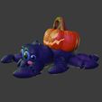 6.jpg Aranha articulada que transporta abóbora Jack O Lantern