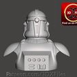 Back-patreon.jpg Star Wars - Bust - Clone Trooper Phase 2 with Helmet 3D print model
