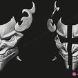 19.jpg Shan Hai Scrolls Jhin Mask - Jhin God - League Of Legends 3D print model