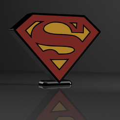 1.png Free 3D file Superman lamp・Design to download and 3D print, tweety35
