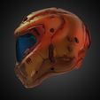 DoomGuyHelmetSideLeft.jpg Doom Guy Helmet for Cosplay 3D print model