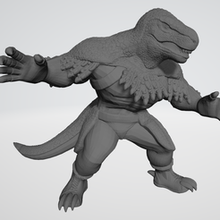 dinoking.png Télécharger fichier STL King of Dinosaurs (King of Fighters XV) • Plan pour impression 3D, Irnkman