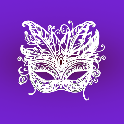 🪞 Decorative masquerade masque・ STL File for 3D printing and CNC ...